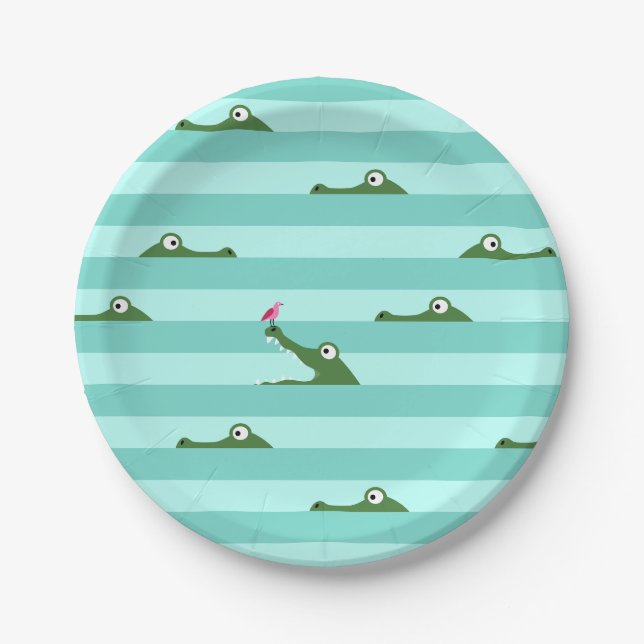 Crocodile Paper Plate (Front)