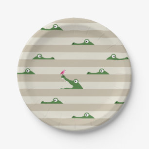 Crocodile Paper Plate