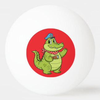 crocodile ping pong ball