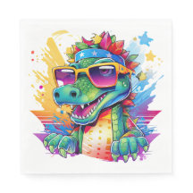 Crocodile Pink & Green Matching Birthday