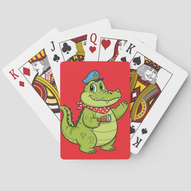crocodile playing cards (Back)