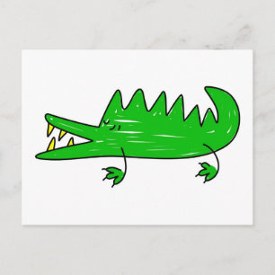 crocodile postcard