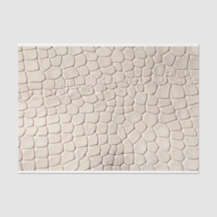 Crocodile Print Cream Biege Tissue Paper