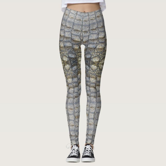 Crocodile Print Leggings (Front)