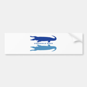 Crocodile Reflection (Blue) Bumper Sticker