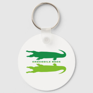 Crocodile Reflection (Green) Key Ring