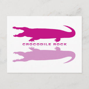 Crocodile Reflection Purple) Postcard