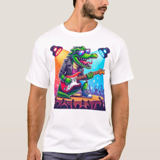 Crocodile rockstar cool art  T-Shirt