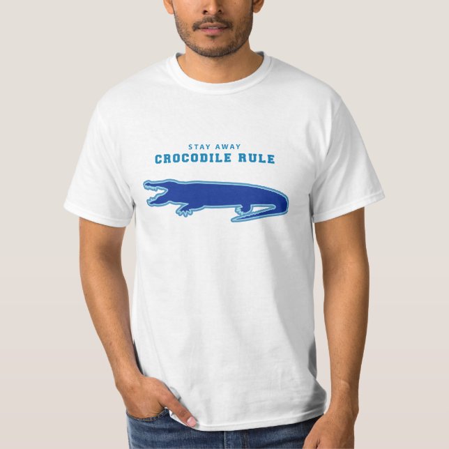 Crocodile Rule (Blue) T-Shirt (Front)