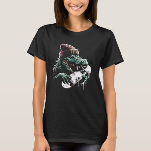 Crocodile Skateboarding - Vintage Alligator Skateb T-Shirt