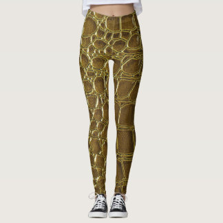 Crocodile Skin: Closeup Texture Detail Leggings