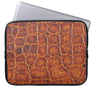 Crocodile Skin Print Laptop Sleeve