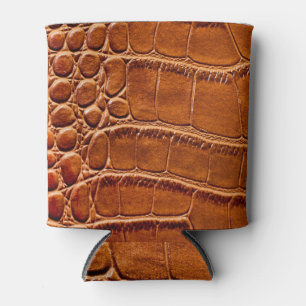 Crocodile Skin: Textured Surface. Can Cooler