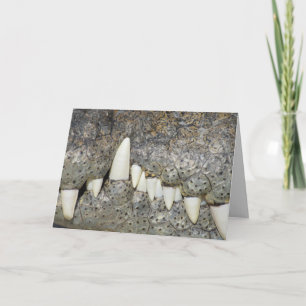 Crocodile Teeth Greeting Card