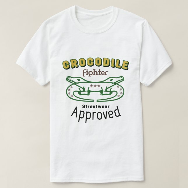Crocodile typography design T-Shirt (Design Front)