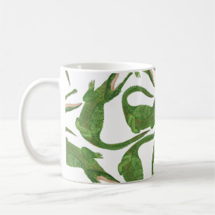 Crocodile White Watercolor Array Coffee Mug