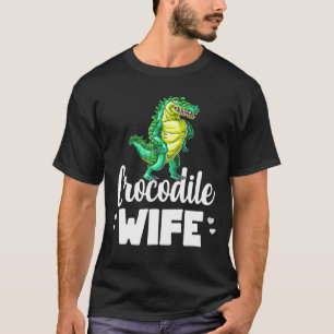 Crocodile Wife Alligator Reptile Animal T-Shirt