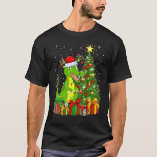 Crocodile Xmas Holiday Santa Crocodile Christmas T-Shirt