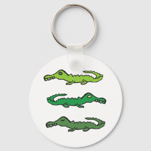 Crocodiles and Alligators Key Ring