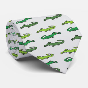 Crocodiles and Alligators Tie