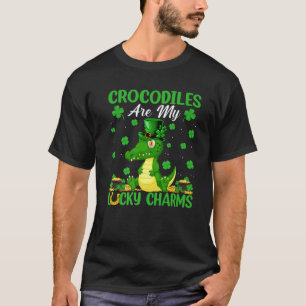 Crocodiles Are My Lucky Charms Crocodile St. Patri T-Shirt