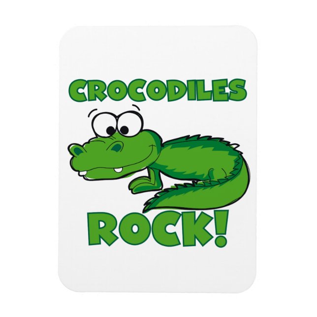 Crocodiles Rock Magnet (Vertical)