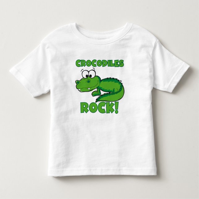 Crocodiles Rock Toddler T-Shirt (Front)