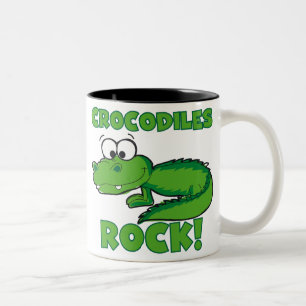 Crocodiles Rock Two-Tone Coffee Mug