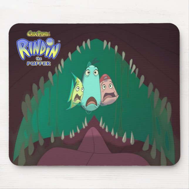 CrocPond's RINDIN the Puffer Mousepad (Front)