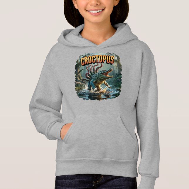 Croctopus Illustration – Crocodile Octopus Scary (Front)