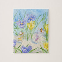 "Crocus Day" 110-Piece Jigsaw Puzzle