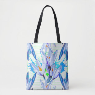 Crocus Flower Abstract Tote Bag