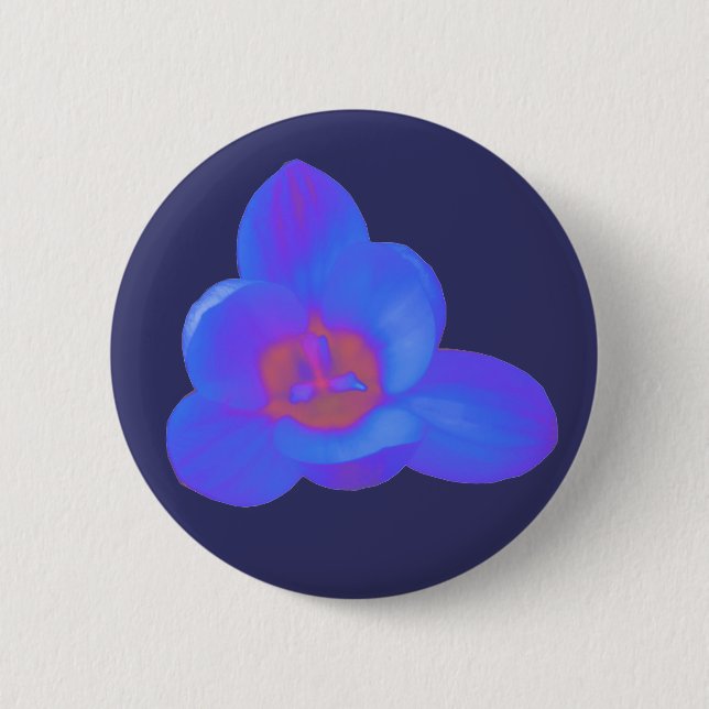 Crocus Flower Hot and Cold Button (Front)
