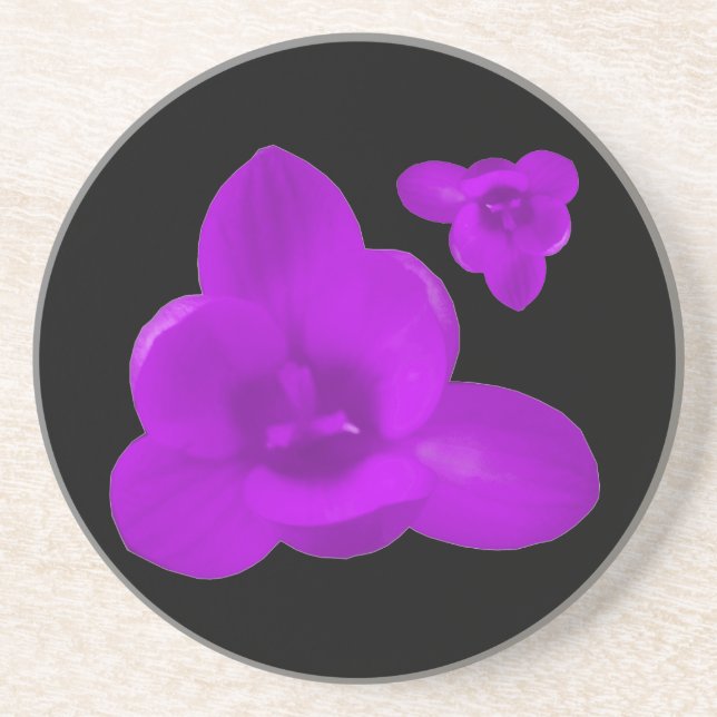 Crocus Flower Purple Coasters (Front)