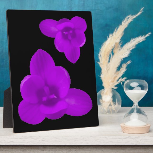 Crocus Flower Purple Plaque (Side)