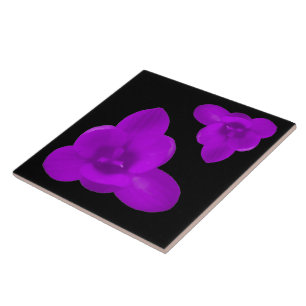 Crocus Flower Purple Tile