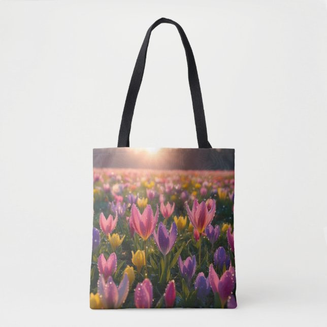 Crocus in the Dawn Tote Bag (Front)