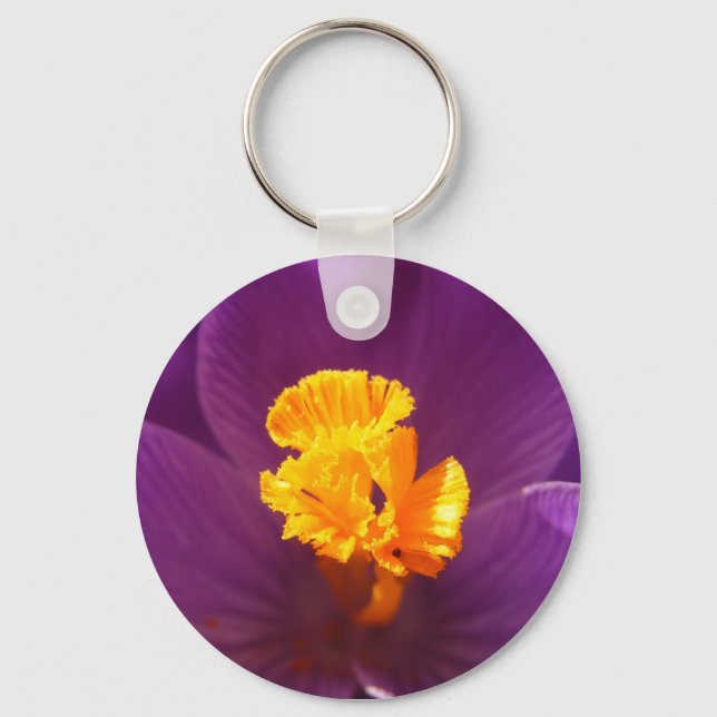 Crocus macro ~ keychain (Front)