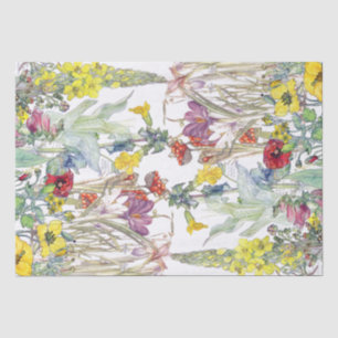 Crocus Poppy Iris Foxglove Flowers Tissue Paper