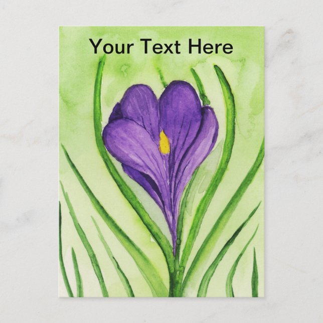 Crocus Postcard (Front)