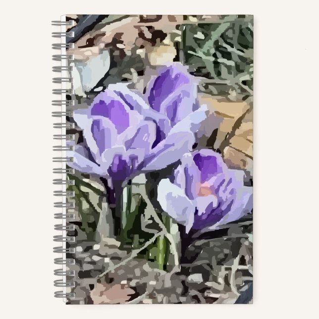 Crocus Spiral Notebook (Front)