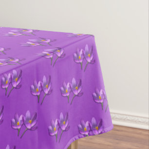 Crocus Tablecloth Festive Easter Flower Tablecloth