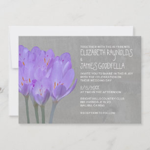 Crocus Wedding Invitations