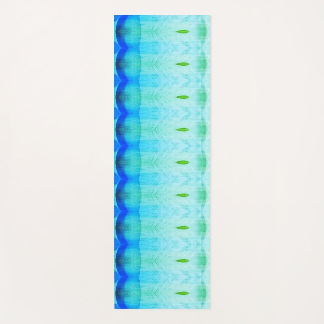 Crocus x GL Ikat 6  Yoga Mat (Front)