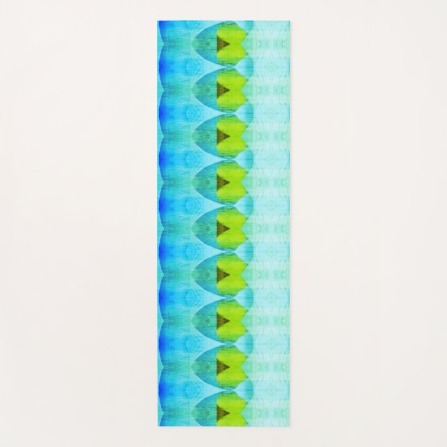 Crocus X GL Ikat 7  Yoga Mat (Front)