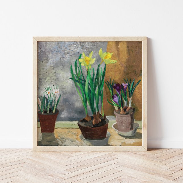 Crocuses and Daffodils in Pots | Christopher Wood Poster (Creator Uploaded)