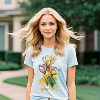 Crocuses floral girl T-Shirt