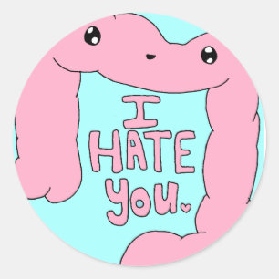 Crohn's and Colitis Happy Colon Classic Round Sticker