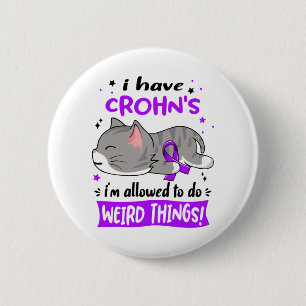 Crohn's Awareness Month Ribbon Gifts 6 Cm Round Badge