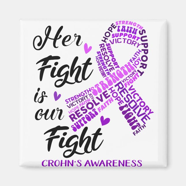 Crohn's Awareness Month Ribbon Gifts Magnet (Front)